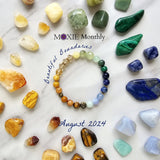 moxie monthly bracelet club yellow green blue beautiful boundaries august 2024