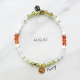 poppy august birth flower bracelet moxie malas