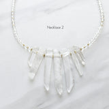 Clear Crystal Quartz Necklace