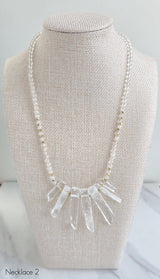 Clear Crystal Quartz Necklace