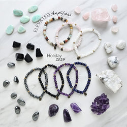 elevated amplifier rondelle crystal energy bracelets moxie malas holiday exclusives 2024