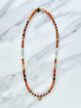 october birth flower necklace marigold moxie malas