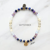 september birth flower bracelet aster moxie malas