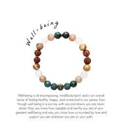 wellbeing bracelet bloodstone sunstone rose quartz picture jasper